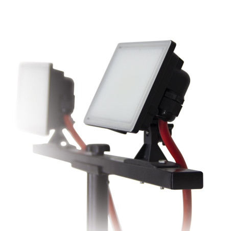 Projecteur de Chantier LED sur Pied, Filaire, x2 Projecteurs, 40 W, 2800 Lumens