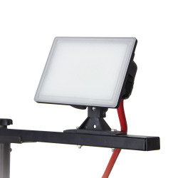 Projecteur de Chantier LED sur Pied, Filaire, x2 Projecteurs, 40 W, 2800 Lumens
