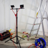 Projecteur de Chantier LED sur Pied, Filaire, x2 Projecteurs, 40 W, 2800 Lumens