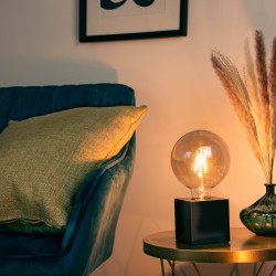 Ampoule LED Globe (G125) / Vintage au verre fumé, culot E27, 4W cons. (23W eq.), 230 lumens, lumière blanc chaud
