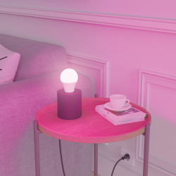 Ampoule LED A60, culot E27, 5W cons. (60W eq.), lumière blanc chaud ou lumière RVB avec télécommande