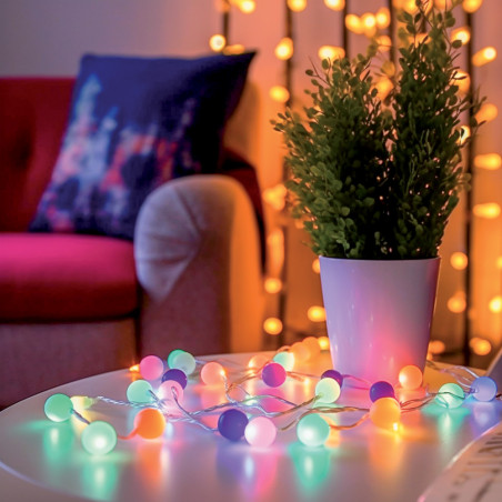 Guirlande connectée LED RVB USB 6m Synchronisation musicale