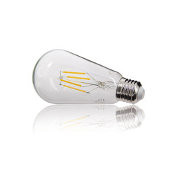 Lot de 2 Ampoules à filament LED Edison, culot E27, 470 lumens, Blanc chaud