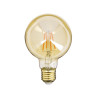 Lot de 2 Ampoules à filament LED B80 Ambrées, culot E27, 470 lumens, Blanc chaud