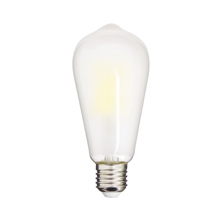 Ampoule à filament LED Edison Opaque, culot E27, 4,9W (eq. 75W), 1055 lumens, Blanc chaud, Classe A