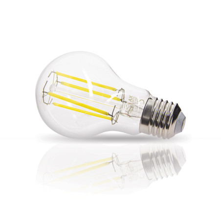 Ampoule à filament LED A60, culot E27, 3,8W (eq. 60W), 806 lumens, Blanc chaud, Classe A