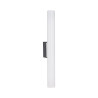 Applique murale LED S14 noir, 450 lumens, Blanc chaud