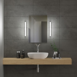 Applique murale LED S14 noir, 450 lumens, Blanc chaud