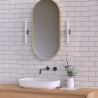Applique murale LED S14 chromée, 450 lumens, Blanc chaud