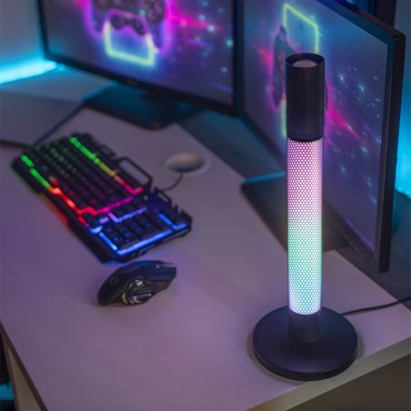 Lampe à poser LED RVB Digital, 40cm, Synchronisation musicale, éclairage blanc CCT, filaire USB