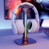 Support de casque avec barre lumineuse LED RVB Digital, Synchronisation sonore, rechargeable USB