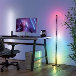 Lampadaire LED RVB Digital 120cm, Synchronisation sonore, filaire USB
