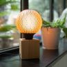 Ampoule Déco LED Filament, Aspect Filet Noir, G125, culot E27, 4W cons. 2700K Blanc Chaud