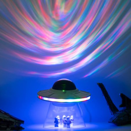 Vaisseau spatial LED Spacelite, 8 modes, enceinte Bluetooth intégrée, Synchronisation sonore