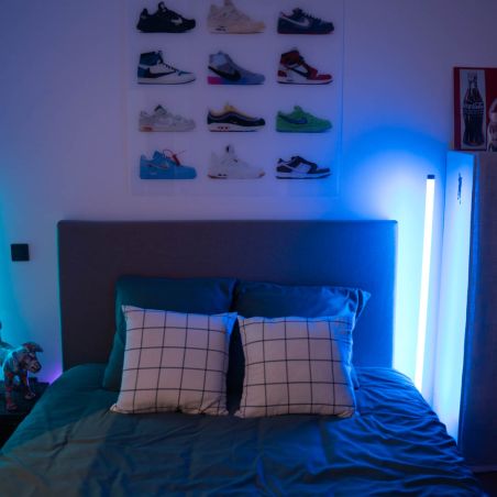 Tube LED RVB Digital, 130cm, Synchronisation sonore, filaire USB