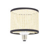 Ampoule Filament LED déco Abat-jour Osier tressé, culot E27, conso. 3,5W, 210 lumens, Blanc chaud