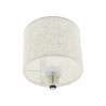 Ampoule Filament LED déco Abat-jour Tissu, culot E27, conso. 3,5W, 210 lumens, Blanc chaud