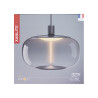 Ampoule Filament LED déco Magnétique Ellipse, culot E27, conso. 12W, 350 lumens, Blanc chaud