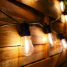 Guirlande lumineuse LED 5m 230V, extensible IP44, 10 boules ST48 mini-Edison