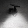 Projecteur Caméra factice solaire IP65, 250 lumens, détecteur de mouvement, Noir