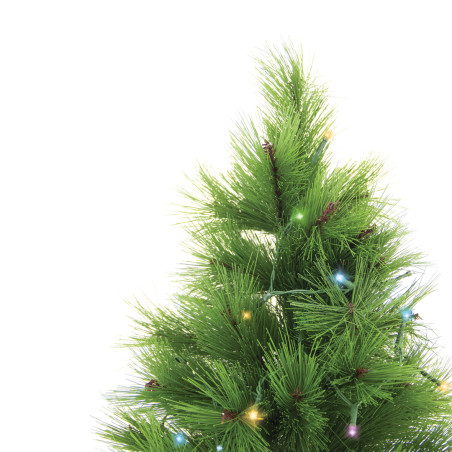Sapin de Noël avec guirlande connectée 60cm, Effet naturel, Synchronisation sonore RVB