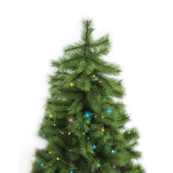 Sapin de Noël avec guirlande connectée 150cm, Effet naturel, Synchronisation sonore RVB