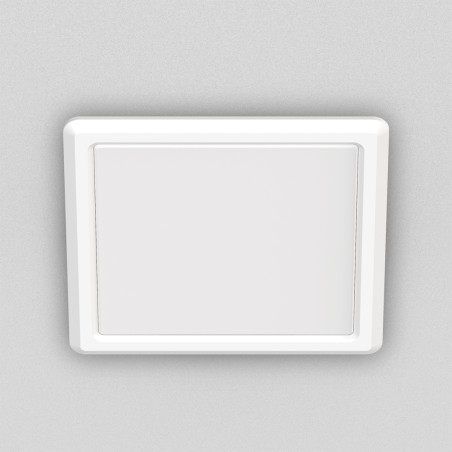 Spot encastrable LED carré, extra plat, cons. 6W, 800 lumens, CCT, Plusieurs coloris