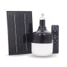 Lanterne LED à suspendre, Solaire hybride, 250 lumens, Blanc neutre, Noir