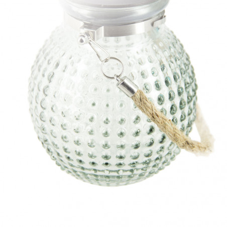 copy of Lanterne Solaire Boule IP44 - Finition verre teinté - Bleu ou Gris