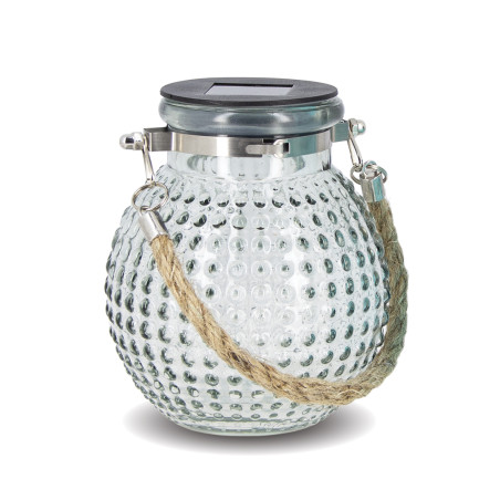 copy of Lanterne Solaire Boule IP44 - Finition verre teinté - Bleu ou Gris