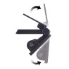 Projecteur mural solaire compact IP54, 850 lumens, détecteur de mouvement, Noir