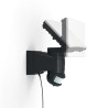 Projecteur mural solaire LED IP44  à détection de mouvement, 1000 Lumens, Blanc froid