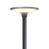 Lampadaire solaire LED IP65, 2600 lumens, 220cm, CCT, Noir