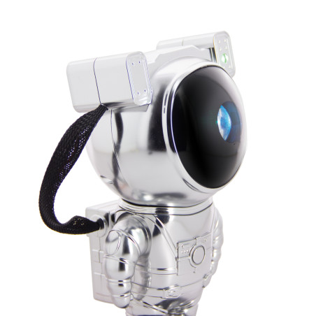 Veilleuse projecteur LED SilverLite, finition chromée, rechargeable USB, câble 100 cm