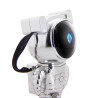 Veilleuse projecteur LED SilverLite, finition chromée, rechargeable USB, câble 100 cm