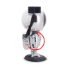 Veilleuse projecteur LED SilverLite, finition chromée, rechargeable USB, câble 100 cm