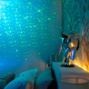 Veilleuse projecteur LED SilverLite, finition chromée, rechargeable USB, câble 100 cm