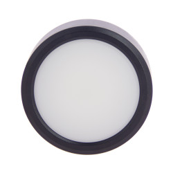 Plafonnier LED encastrable rond avec transformateur intégré, IP44, 2 types de fixation, extra plat, 800 Lumens, CCT