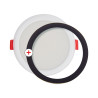 Spot encastrable LED rond, extra plat, cons. 6W, 800 lumens, CCT, IP44, Plusieurs coloris