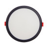 Spot encastrable LED rond, extra plat, cons. 12W, 1650 lumens, CCT, IP44, Plusieurs coloris