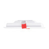 Spot encastrable LED carré, extra plat, cons. 12W, 1650 lumens, CCT, Plusieurs coloris