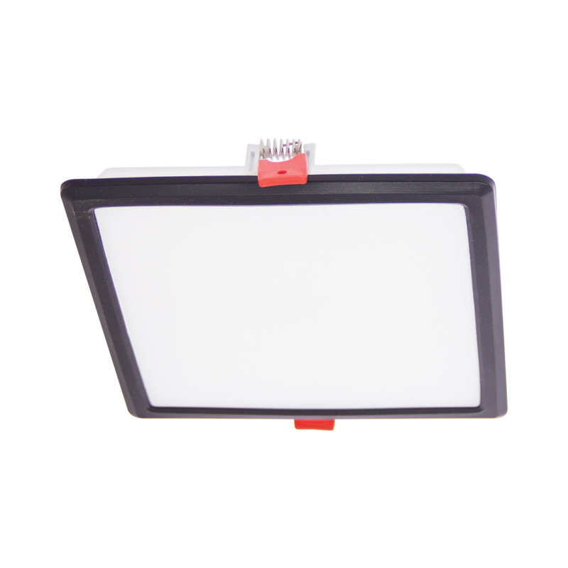 Spot encastrable LED carré, extra plat, cons. 12W, 1650 lumens, CCT, Plusieurs coloris