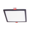 Spot encastrable LED carré, extra plat, cons. 12W, 1650 lumens, CCT, Plusieurs coloris