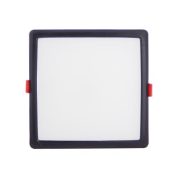 Spot encastrable LED carré, extra plat, cons. 12W, 1650 lumens, CCT, Plusieurs coloris
