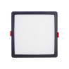 Spot encastrable LED carré, extra plat, cons. 12W, 1650 lumens, CCT, Plusieurs coloris