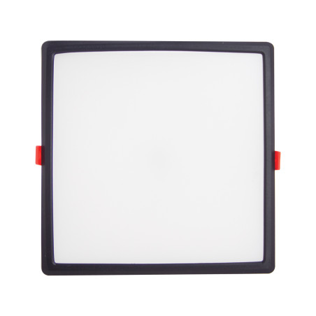 Spot encastrable LED carré, extra plat, cons. 18W, 2500 lumens, CCT, Plusieurs coloris