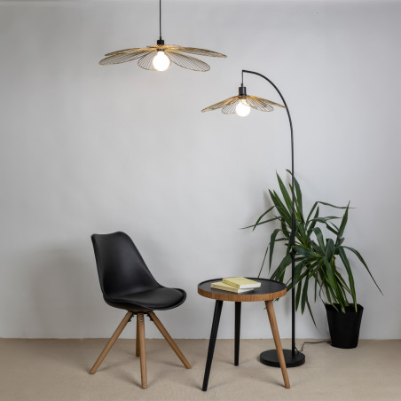 Suspension FLORA en métal Or, compatible culot E27, 25W