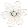 Applique FLORA en métal Or, compatbile culot E27, 25W