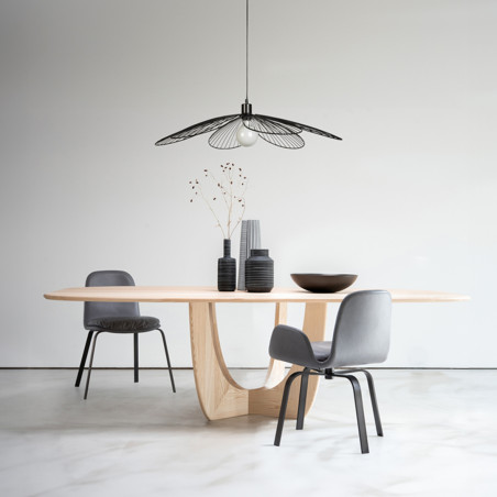 Suspension FLORA en métal Noir, compatible culot E27, 25W