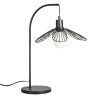 Lampe à poser FLORA en métal Noir, compatible culot E27, 25W